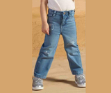 Girls jeans kitty pants