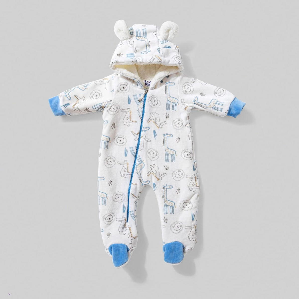 Plush animal winter jumpsuit