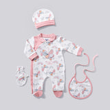 4-piece hospital set with butterflies